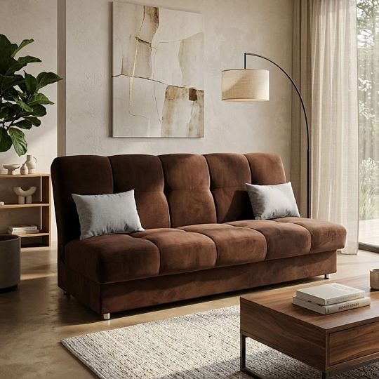 Alfa 2 pohovka, čokoládová Kronos 6