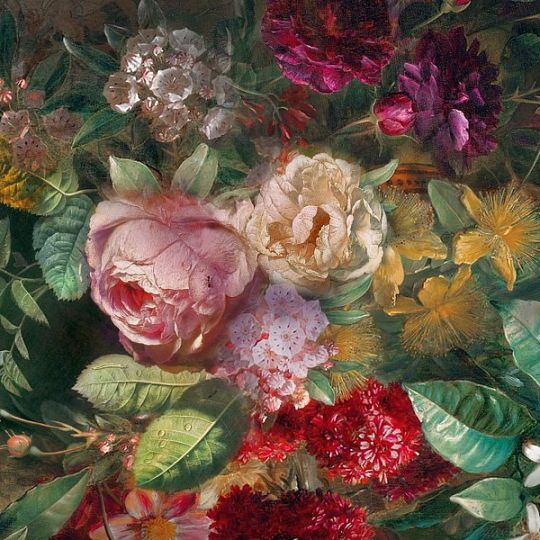 COLOURS polštář 40x60, kytice baroko