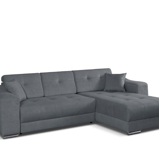 VALLETTA rohová sedací souprava, UNI, tmavě šedá