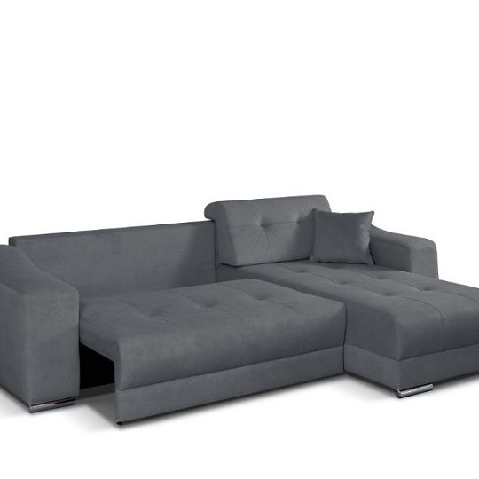 VALLETTA rohová sedací souprava, UNI, tmavě šedá