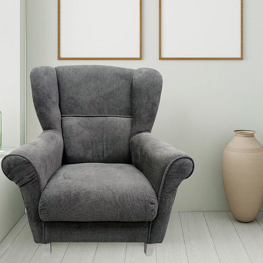 KRISTIÁN křeslo, tmavě šedá Brooklyn anthracite