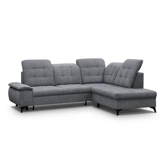 BELFORT rohová sedací souprava, levá, tmavě šedá Gemma 90