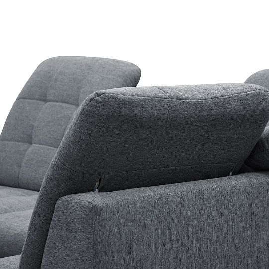 BELFORT rohová sedací souprava, levá, tmavě šedá Gemma 90