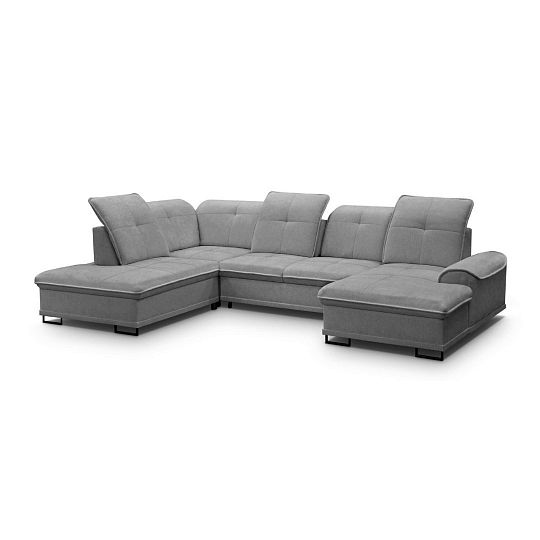 BAHAMY U sedací souprava, pravá, světle šedá Rosario 453