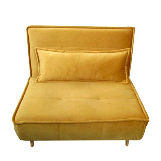 CHILLA 6 rozkládací pohovka 100 cm, hořčicová CR22 mustard