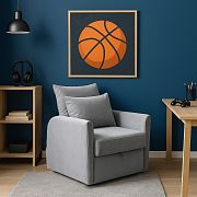 CHILLA 7 rozkládací pohovka 80 cm, šedá