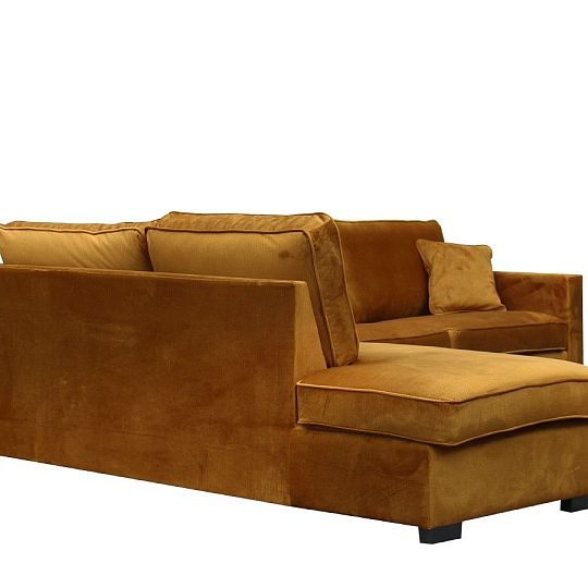 SZANTAL sedací souprava, pravá, hořčicová Monolith 48