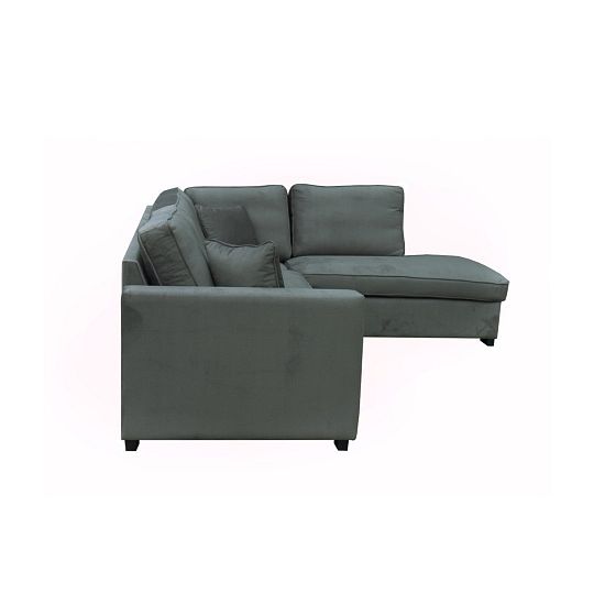 SZANTAL rohová sedací souprava, levá, tmavě šedá Monolith 92