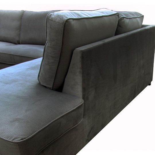 SZANTAL rohová sedací souprava, levá, tmavě šedá Monolith 92