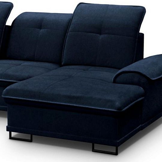 BAHAMY U sedací souprava, pravá, tmavě modrá Rosario 465