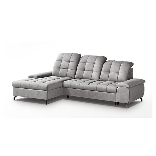 BAMAKO MINI rohová sedací souprava, pravá, světle šedá Cloud 81