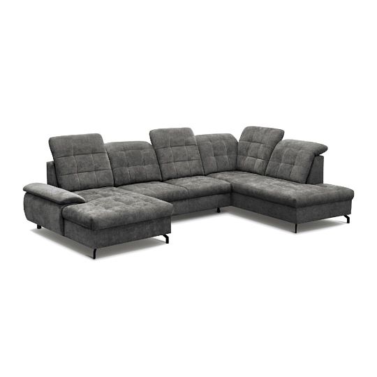 BAMAKO U sedací souprava, levá, tmavě šedá Rosario 456