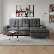 ADRIANA rohová sedací souprava, levá, šedá Vogue 15