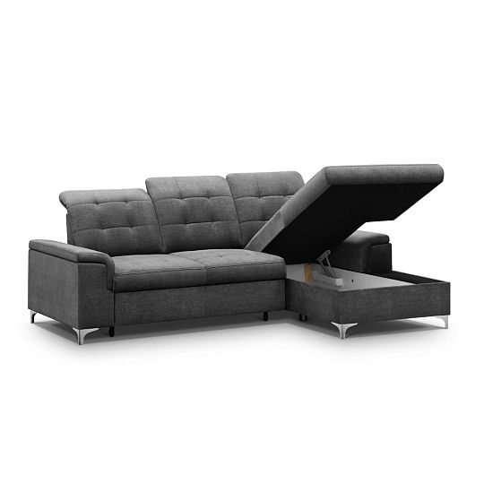 ADRIANA rohová sedací souprava, levá, šedá Vogue 15