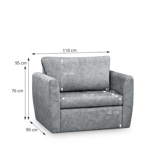 Beatrice rozkládací pohovka 110 cm, strarorůžová Terra 61