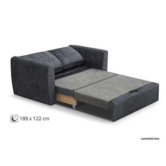 Beatrice rozkládací pohovka 150 cm, světle šedá Terra 88