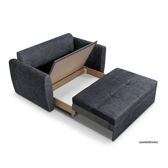 Beatrice rozkládací pohovka 150 cm, světle šedá Terra 88