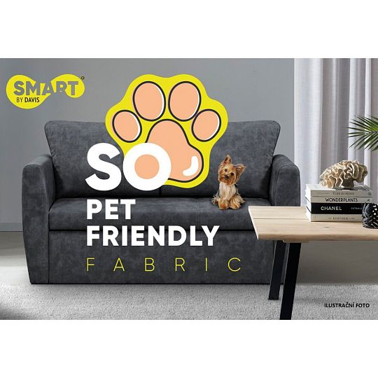 Beatrice rozkládací pohovka 150 cm, světle šedá Terra 88