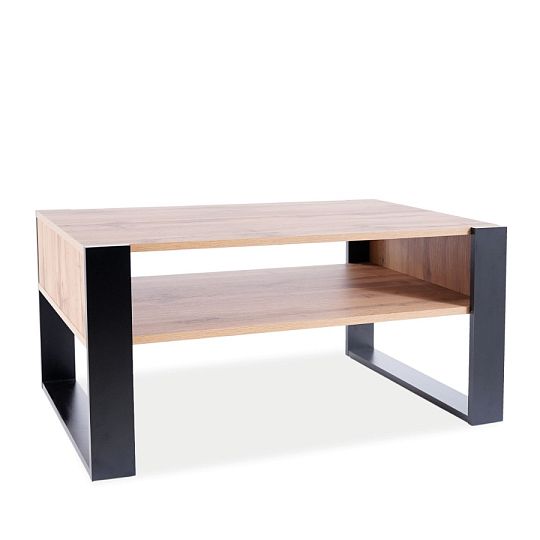 GEMA konferenční stolek, dub wotan/černá