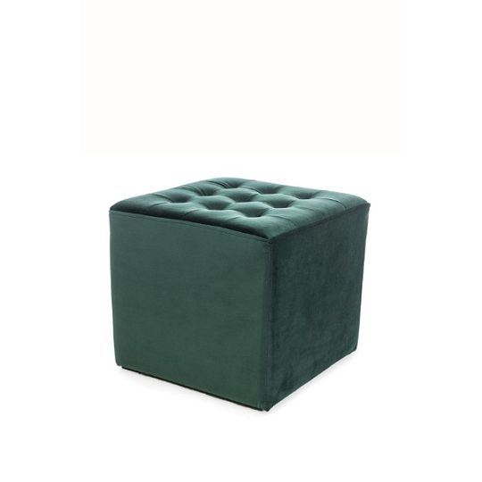 LORI VELVET taburet, zelená