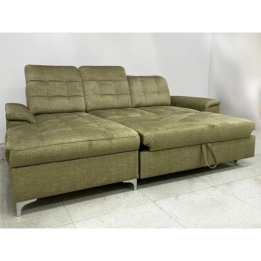 ADRIANA rohová sedací souprava, pravá, olivová Vogue 10