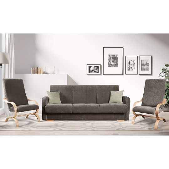 LAOSA rozkládací pohovka, čokoládová Matana 20