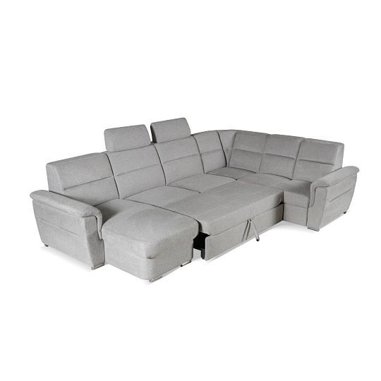 AVATAR sedací souprava do U, levá, světle šedá Matana 05