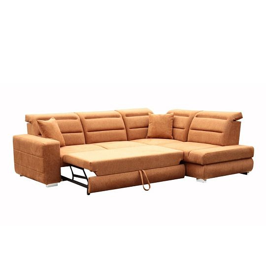 OPTIMA rohová sedací souprava, levá, Matana 08 skořicová