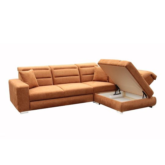 OPTIMA rohová sedací souprava, levá, Matana 08 skořicová