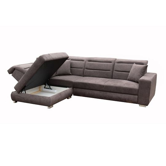 OPTIMA rohová sedací souprava, pravá, Matana 20 čokoládová