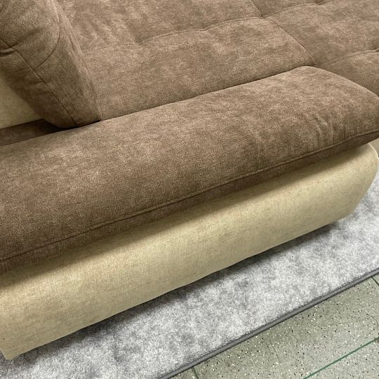 CREATIO sedací souprava do U, levá, béžová/hnědá