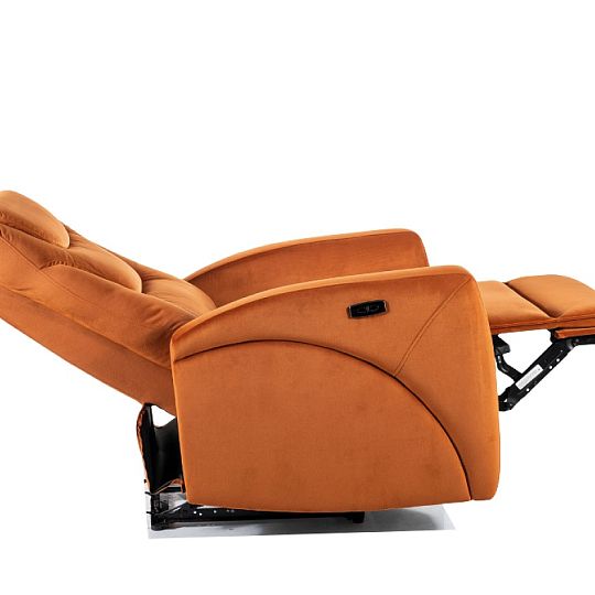 KERBIN relaxační křeslo - elektrické, skořicová