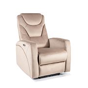 KERBIN relaxační křeslo - elektrické, tmavě béžová