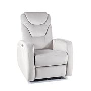 KERBIN relaxační křeslo - elektrické, světle šedá