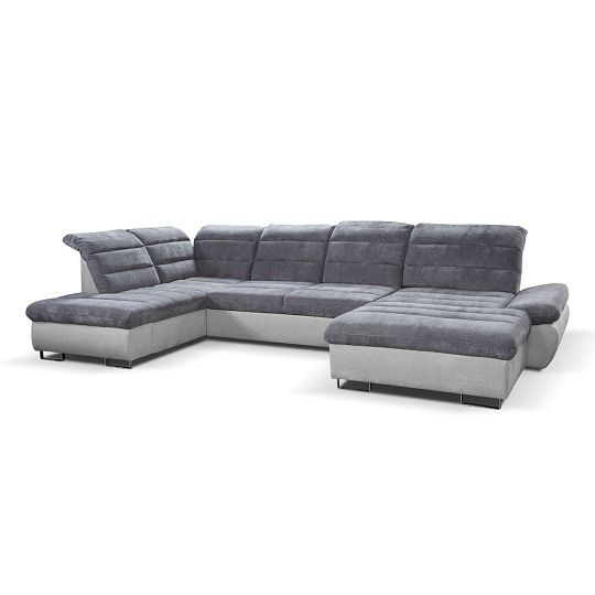 ROMANTIKA OSL-3F-OSBP sedací souprava do U, pravá, šedivá Misterio 90