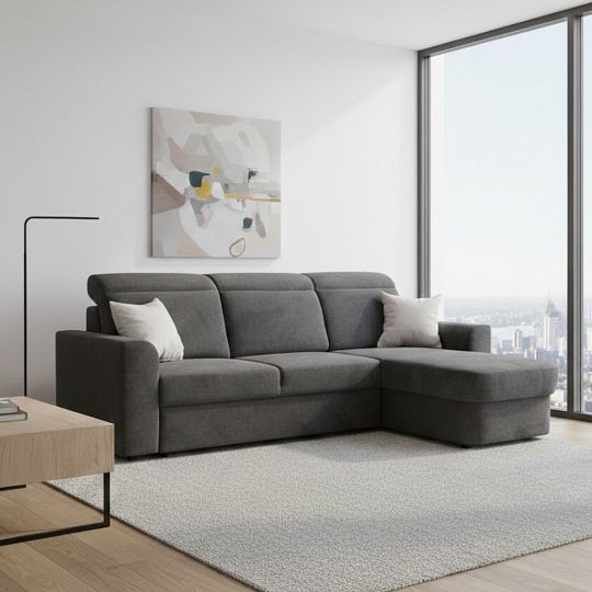 PALMARA rohová sedací souprava, levá, hnědá Diosa 19