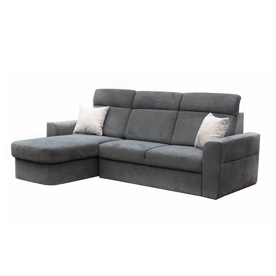 PALMARA rohová sedací souprava, pravá, tmavě šedá Diosa 93