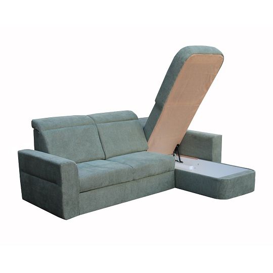 PALMARA NEW rohová sedací souprava, levá, tmavě zelená Diosa 34