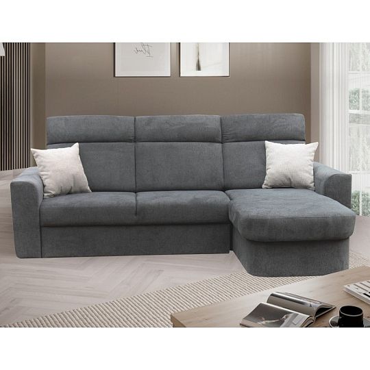 PALMARA rohová sedací souprava, levá, tmavě šedá Diosa 93