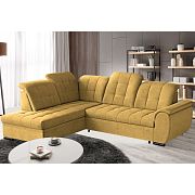 BENTO rohová sedací souprava pravá, hořčicová VARDO 66