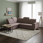 BENTO rohová sedací souprava pravá, hnědá VARDO 39