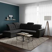 BENTO rohová sedací souprava pravá, grafit VARDO 19