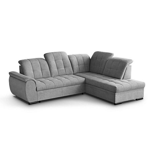 BENTO rohová sedací souprava levá, světle šedá Vardo 06