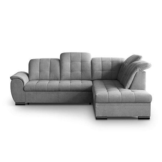 BENTO rohová sedací souprava levá, světle šedá Vardo 06