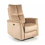 NEO VELVET M masážní relaxační křeslo, elektrické, béžová