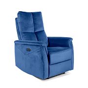 NEO VELVET M masážní relaxační křeslo, elektrické, modrá