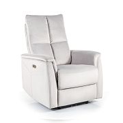 NEO VELVET M masážní relaxační křeslo, elektrické, světle šedá