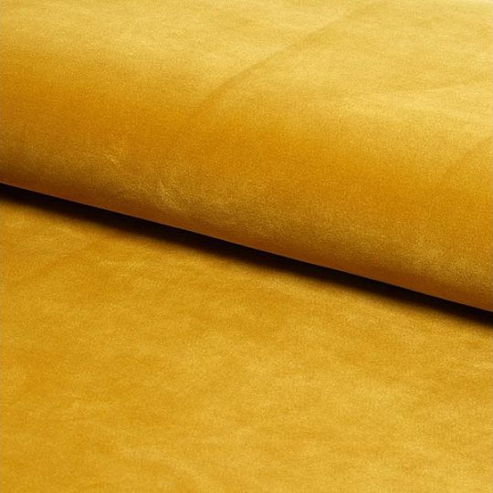 BURBON VELVET křeslo, hořčicová