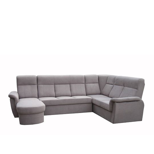 MODENA rohová sedací souprava do U levá, Castel 20 hnědá