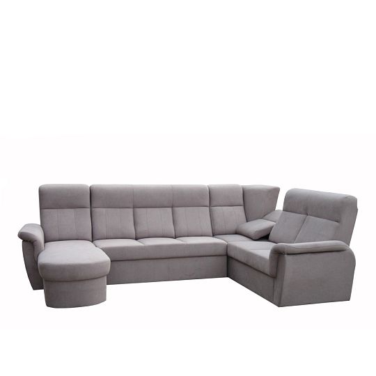 MODENA rohová sedací souprava do U levá, Castel 20 hnědá